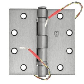 Hager BB1279 ETW-4 4.5″ x 4.5″ Ball Bearing Electrified Hinge, 4-Wire