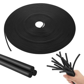 Frienda Backer Rod Foam Rubber Caulk Saver Concrete Expansion Joint Filler Weather Strip Seal for Gaps and Joints (Black,1/8 Inch X 50 ft)