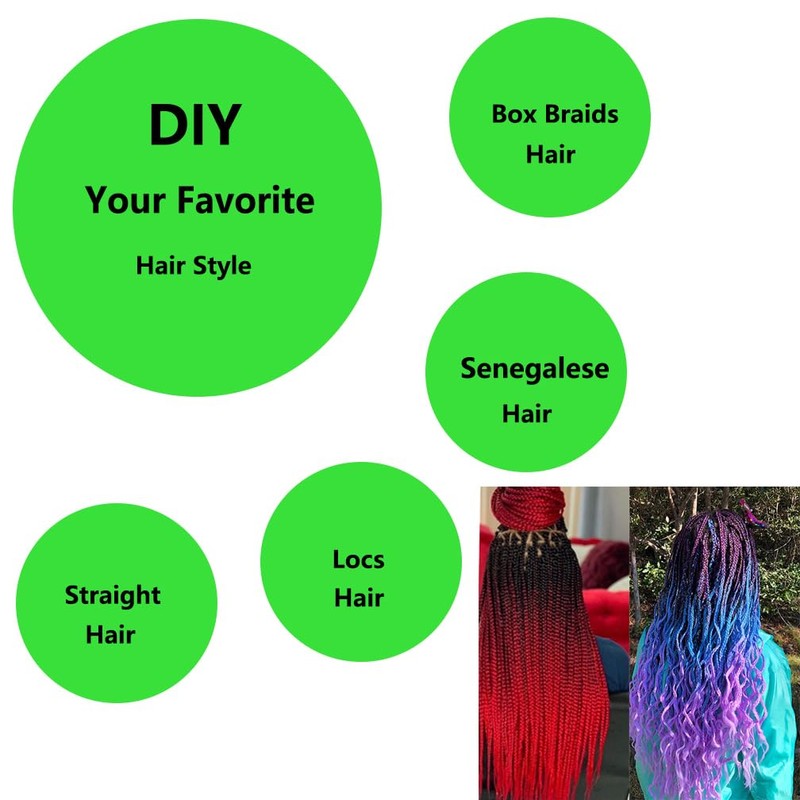 BALINGHAIR Braiding Hair Pre-Stretched High Temperature Synthetic Fiber Braid Hair