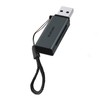 Elecom MR3-D20EBK Card Reader, USB-A, 2-in-1, 5 Gbps (SDXC/SDHC/SD/microSDXC/microSDHC/Micro SD