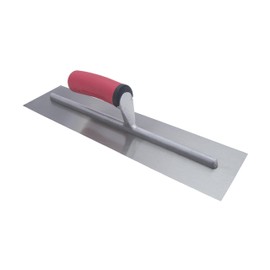 MARSHALLTOWN QLT Concrete Finishing Trowel, 16 x 4 Inch Carbon Steel Blade, Soft Grip Handle, FT164