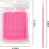 500 microcepillos aplicadores, microhisopos, varitas desechables para rímel de pestañas,