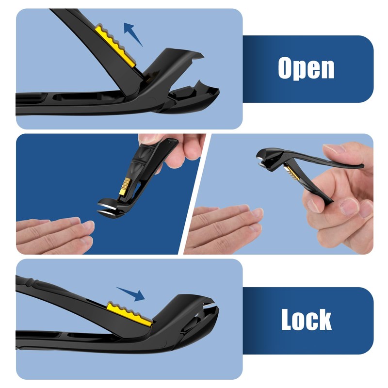 SHINLEA Nail Clippers for Seniors Thick Toenail, Professional Fingernail Toenail
