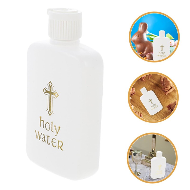 Mobestech 2pcs Holy Water Bottles Plastic Aroma Vials for Sacred