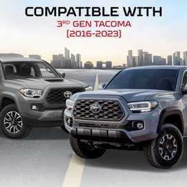 AJT Design Vent Ring for 3rd Gen Tacoma (2016-2023) | Blackout Mode | Impact Resistant ABS Plastic Car Vent Cover Ring Made For 3rd Gen Toyota Tacoma | Made in USA