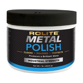 Rolite Metal Polish Paste, 1 lb, Industrial Strength Scratch Remover for Aluminum, Chrome, Stainless Steel & Other Metals, Heavy-Duty Polishing Solution, Restoration