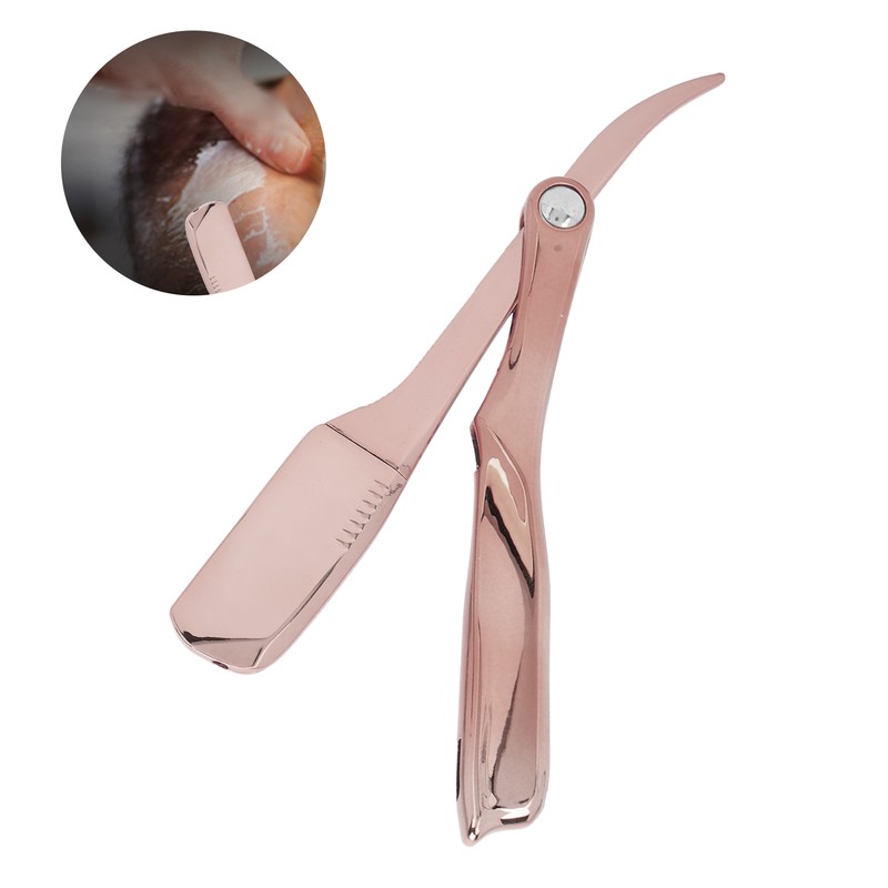 Professional Foldable Straight Edge Razor Barber Men's Shaving Razor Plating