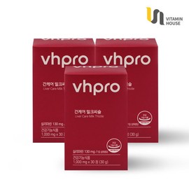 Vitamin House [Vitamin House Co., Ltd.] Liver Care Milk Thistle 30 tablets, 3 boxes (3-month supply)