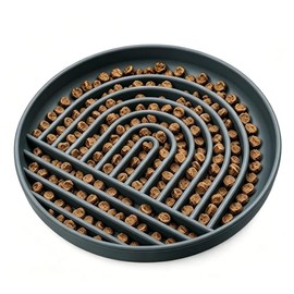 Comedero Lento para Perros, comedero Interactivo antiahogo con Base Antideslizante, comedero de Silicona para Cachorros y Gatos.