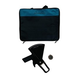AnthroFlex Slim Guide Style Skinfold Caliper Kit with Anthropometric Tape Measure, and Transport Bag (Black)