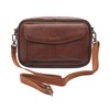 Vidlea Mens Handbag Cowhide Leather Messenger Bag Organizer Checkbook Wallet