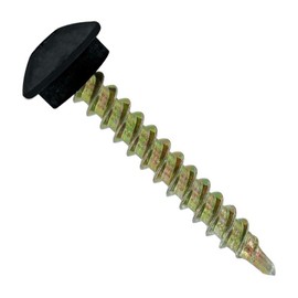 Fasteners Plus ST Fastening #10 x 1-1/2" Eclipse Woodbinder Metal Roofing Stitch Screws Metal-to-Wood - Black (Pack of 250)