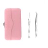 Set 2 Pinzas De Precision Nagaraku Para Pestañas + Estuche