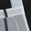 Eslir Roman Blind with Tabs, Transparent Tab-Top Kitchen Curtains, Modern
