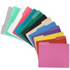 pmybupo Pink File Folders 8.5x11 Inch,1/3 Cut Tab Colored File