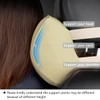 Aukee Car Neck Pillow Soft Memory Foam Leather Headrest for