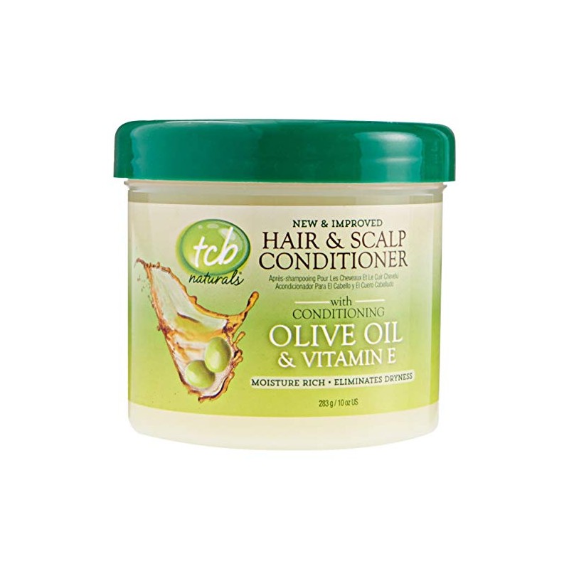 TCB Naturals Hair & Scalp Conditioner, Olive Oil, 10-Ounce Jars