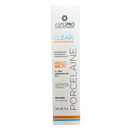 Aspidpro Porcelaine Clear Protector Solar Cremagel Fps50
