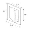 Awenta 100 x 100 mm Plastic Access Panel Door -