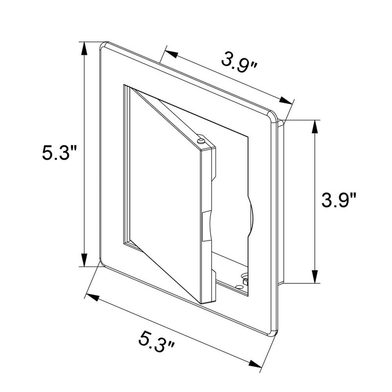 Awenta 100 x 100 mm Plastic Access Panel Door -