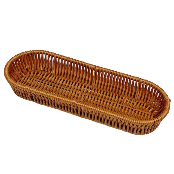 RT&BS 10.6'' Wicker Bread Basket, Hand Woven Tabletop Food Serving