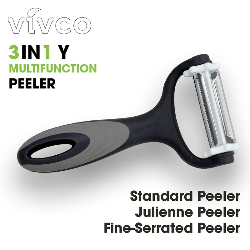 Vivco Kitchen 3 in 1 Y Multifunction Peeler - White