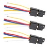 3pcs DC12V 80A LED Flasher Relay Waterproof Shockproof 5‑Pin Car