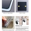 Unbreakable Plexiglass Acrylic Mirror for 8"L x 8"W, Silver