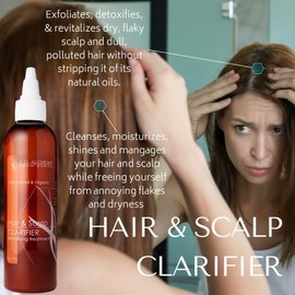 RD Alchemy - 100% Natural & Organic Scalp Clarifier & Exfoliator for Dry, Flaking Scalp & Build Up - Clarifies & Detoxifies to give your Hair a Shine Treatment