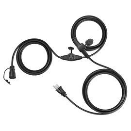 DEWENWILS 25 Ft Outdoor Extension Cord+ DEWENWILS Outdoor Extension Cord Cover