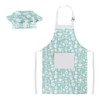 Kids Apron and Chef Hat Set-Adjustable Child Apron for Boys