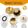5pcs Brass Blanking Caps 1/8 1/4 3/8 3/4 1/2,Internal Thread