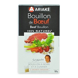 Bouillon beef ariaké – packaging – The 5 bags of 11 g