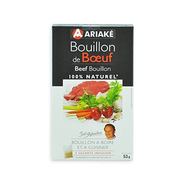 Bouillon beef ariaké – packaging – The 5 bags of