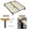 sourcing map 2 Sets Adjustable Height Bed Frame Support Legs