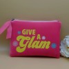 Benefit Give A Glam Pink Cosmetic Bag with Zipper x