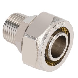 HOOTSUM Straight Air Piping Fitting for 3/4 Inch Air Line Tubing System with 3/4 Inch NPT Male Thread