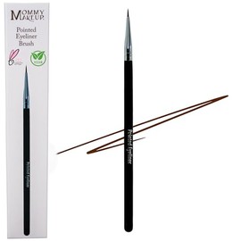 Brocha para Delineador Puntiaguda de Precisión por Mommy Makeup - Cerdas Sintéticas Veganas Ultra Finas para Delineador en Gel - Resultados con Calidad de Maquillista, Cruelty Free
