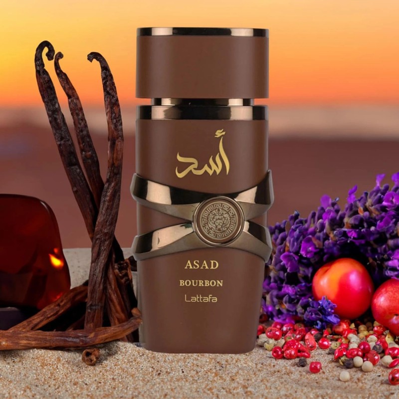 Lattafa Asad Bourbon Unisex Eau de Parfum 3.4 Fl Oz