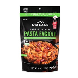 OMEALS Pasta Fagioli-Vegetarian-MRE-Extended Shelf Life-Fully Cooked w/Heater-Perfect for Outdoor Enthusiasts, Travelers, Emergency Supplies-USA Made