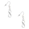 Delight Jewelry Silvertone Philippians 4:13 Infinity Sign Silver-tone Infinity French Earrings