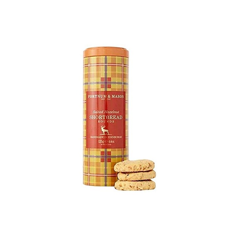 Fortnum and Mason British, Fortnum’s Salted Hazelnut Shortbread Rounds, 125g