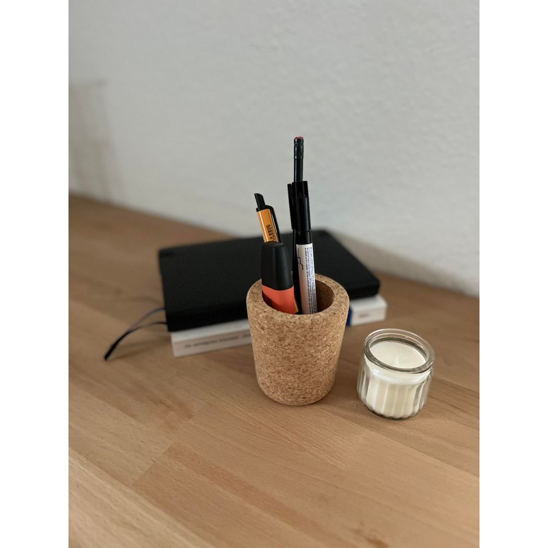 Cork Pen Holder | Pen Holder Made of Pressed Cork