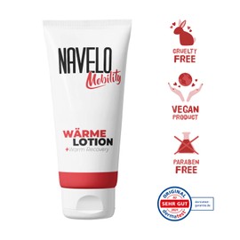 Navelo Mobility Heat Lotion - Warm Recovery | For Tension and Pain | Pleasantly Nourishing Heat Cream Without Irritating | Heat Ointment | Like Heat Plasters