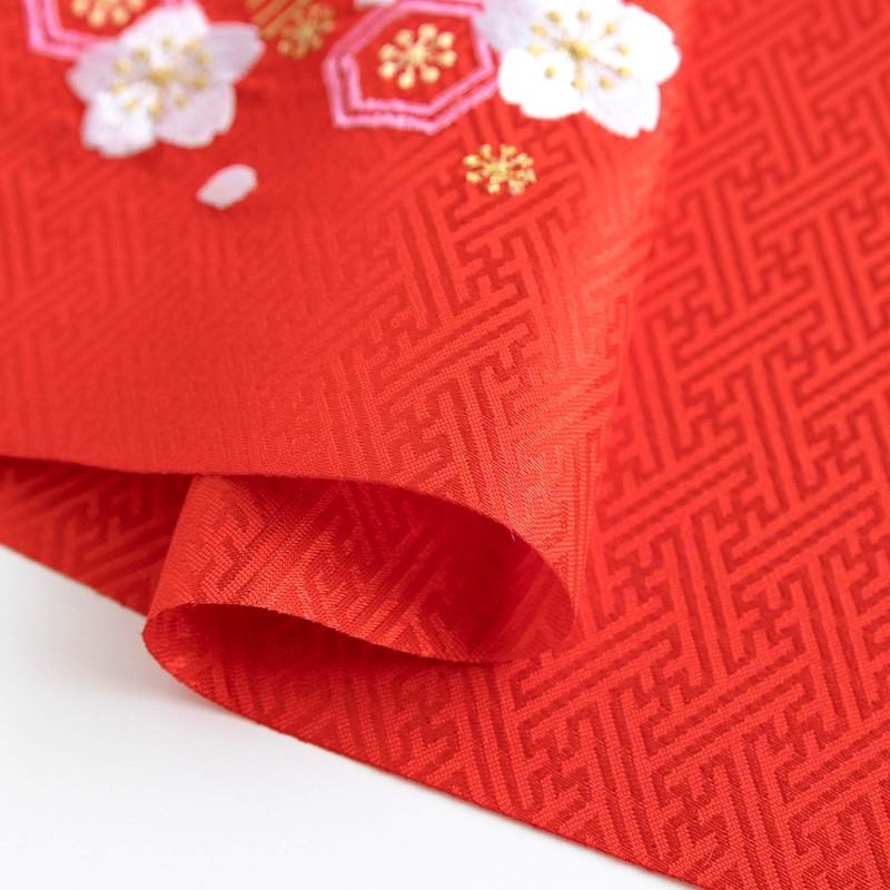 Kyoetsu Shichi-Go-San Half Collar, Embroidered, For Kids, 4 Pieces, For