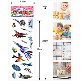 ZAMXHUG Stickers - 24 Sheets 3D Stickers for Children and Toddlers, Puffy Stickers Cute Different Set for Boys Girls Teachers, Animal, Car, Butterflies, Dinosaurs and Much More
