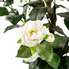 Artificial Camellia Tree 2 Pack, Artificial Plants Outdoor Faux Floral