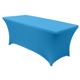 ABCCANOPY Spandex Tablecloths for 6 ft Home Rectangular Table Fitted Stretch Table Cover Polyester Tablecover Table Toppers
