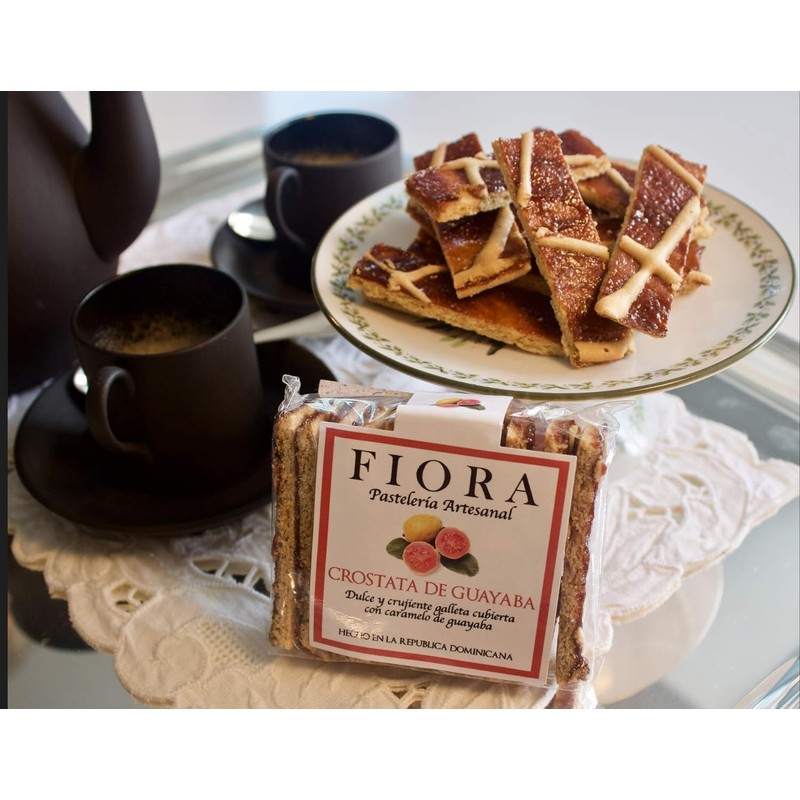 Fiora Crispy Guava Crostata (Crispy sweet pastry covered with Caribbean