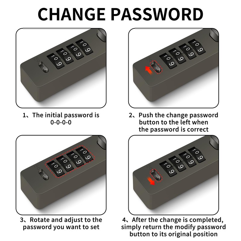 Outdoor Fence Gate Lock Locker - Bike, Cable Chain, Combination